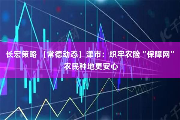长宏策略 【常德动态】津市：织牢农险“保障网” 农民种地更安心